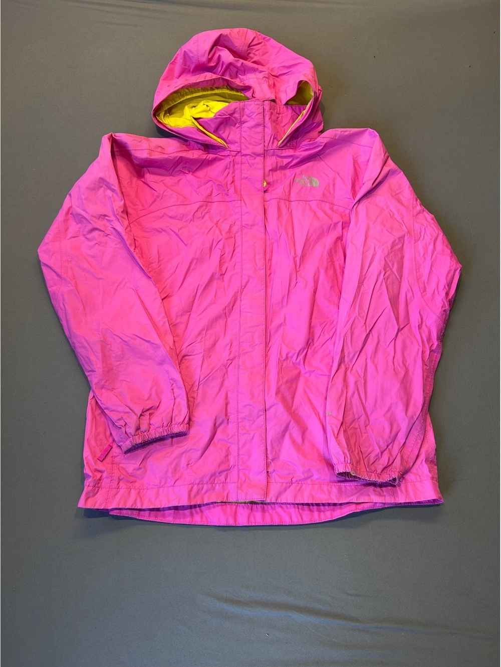 The North Face pink hooded jacket
